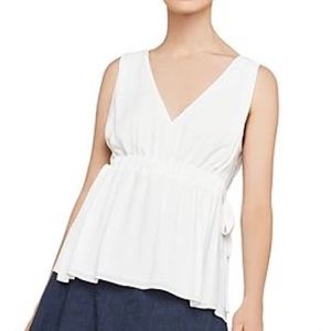 Bcbg waist tie flowy top